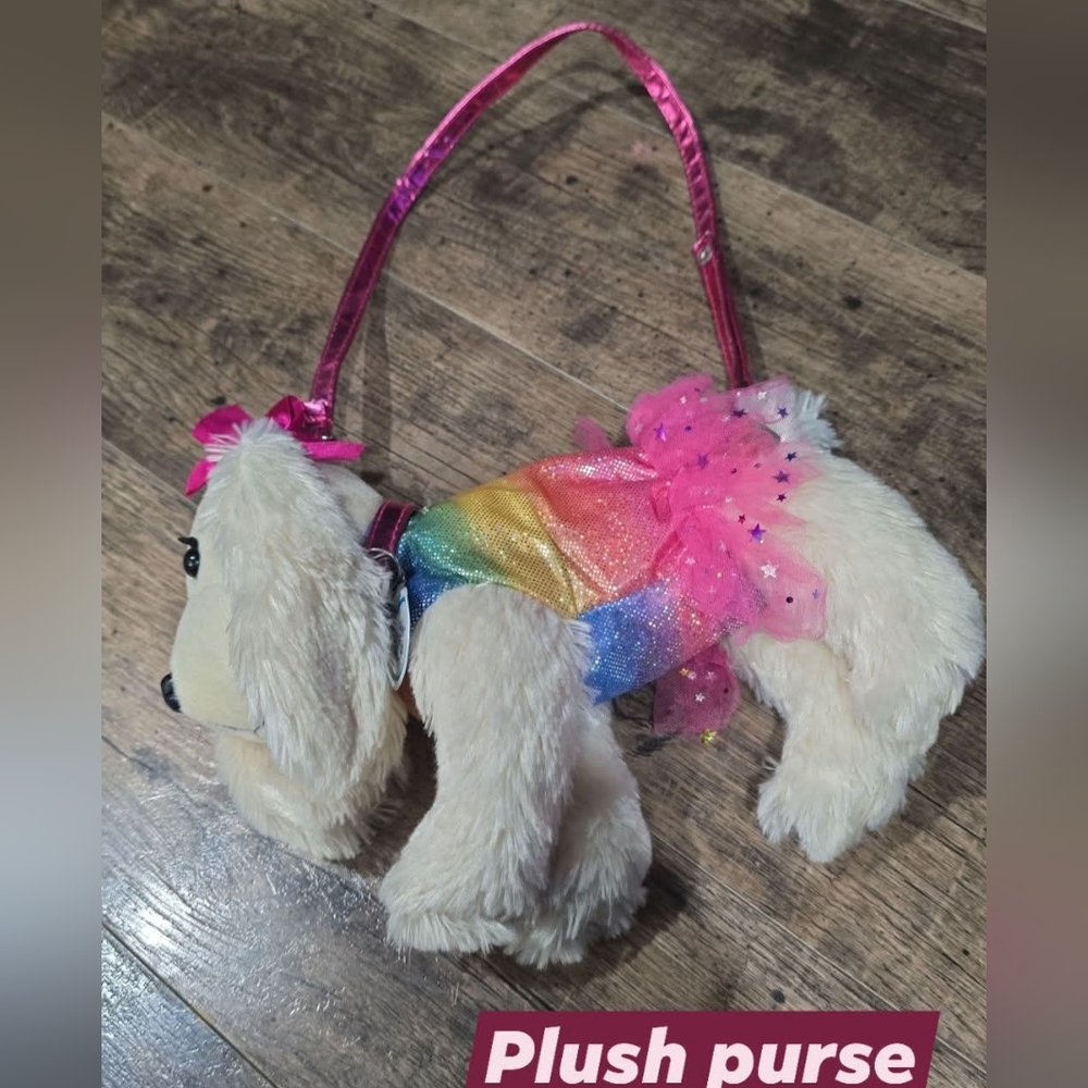 Poochie & co girls plush purse